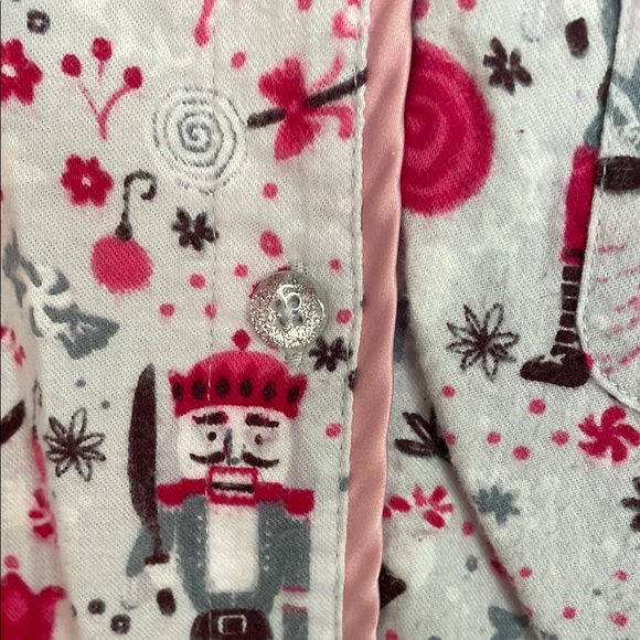 Target Nutcracker 2piece flannel pajamas ladies size XS - Picture 5 of 16